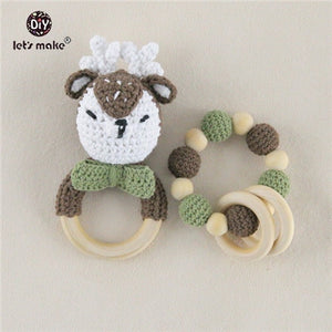Baby Rattle  Set Animals