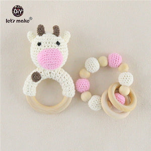 Baby Rattle  Set Animals